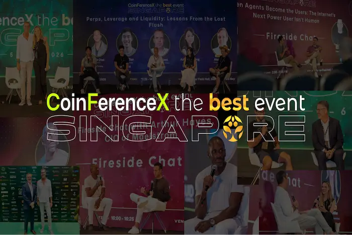 CoinFerenceX Singapore 2026 concludes a two-day Web3 summit with 3,000+ attendees.